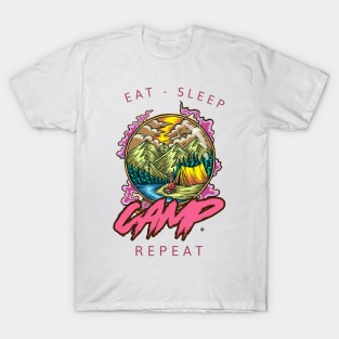 Eat sleep camp repeat T-Shirt
